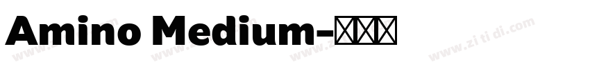 Amino Medium字体转换